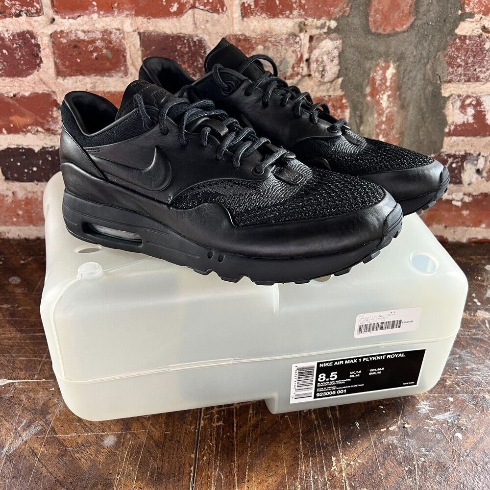 Nike Lab x Arthur Huang Air Max 1 Ultra 2.0 Flyknit Royal Black Sneakers 8.5 NIB